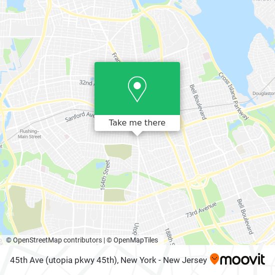 Mapa de 45th Ave (utopia pkwy 45th)