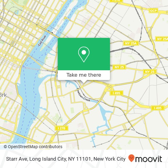 Starr Ave, Long Island City, NY 11101 map
