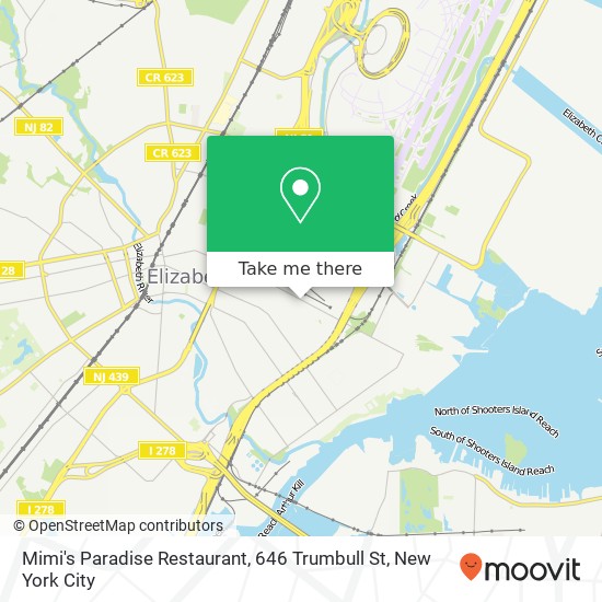 Mimi's Paradise Restaurant, 646 Trumbull St map