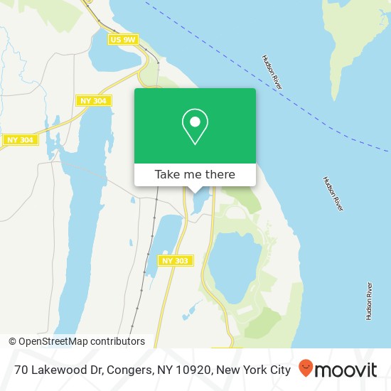70 Lakewood Dr, Congers, NY 10920 map