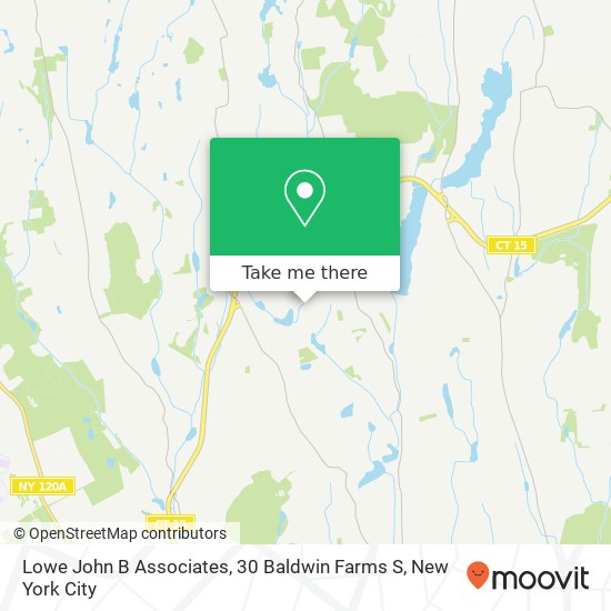 Mapa de Lowe John B Associates, 30 Baldwin Farms S