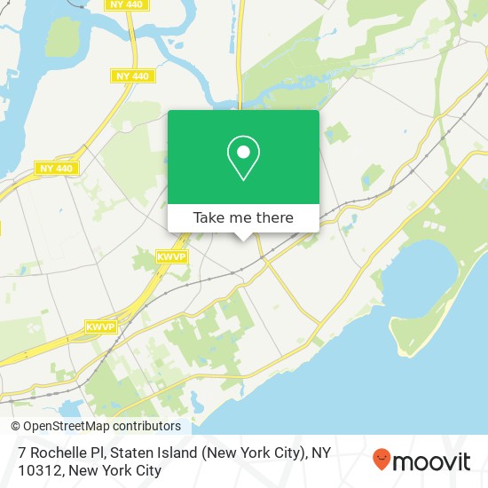 Mapa de 7 Rochelle Pl, Staten Island (New York City), NY 10312