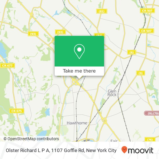 Olster Richard L P A, 1107 Goffle Rd map