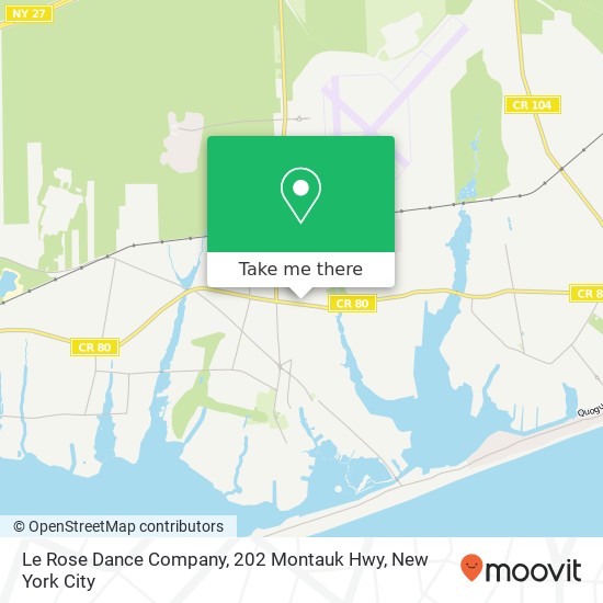 Le Rose Dance Company, 202 Montauk Hwy map