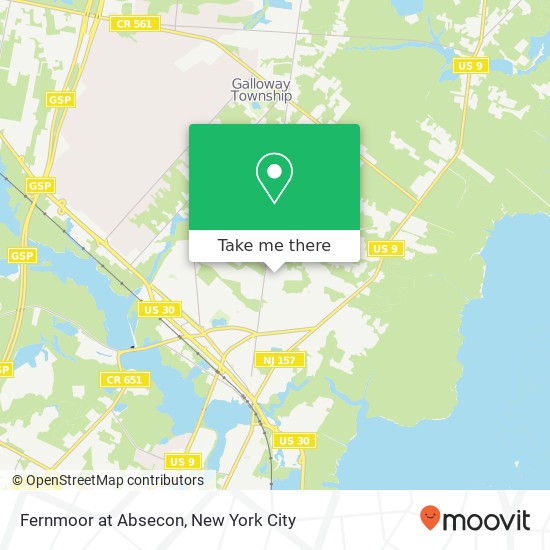Fernmoor at Absecon map