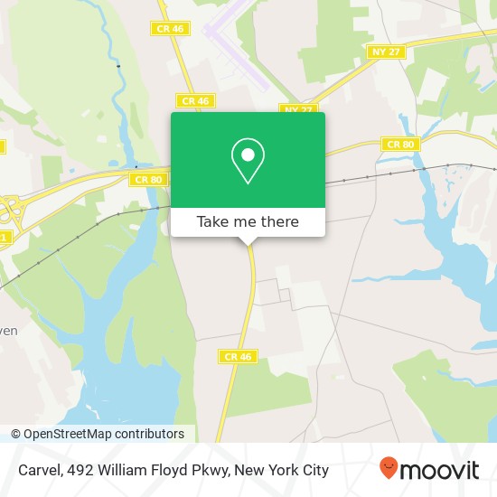 Carvel, 492 William Floyd Pkwy map