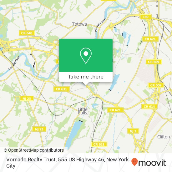 Vornado Realty Trust, 555 US Highway 46 map