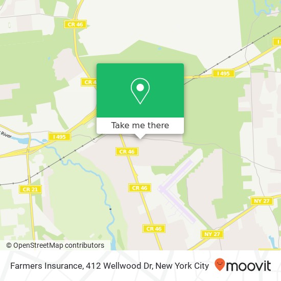 Mapa de Farmers Insurance, 412 Wellwood Dr