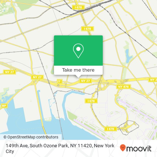 Mapa de 149th Ave, South Ozone Park, NY 11420