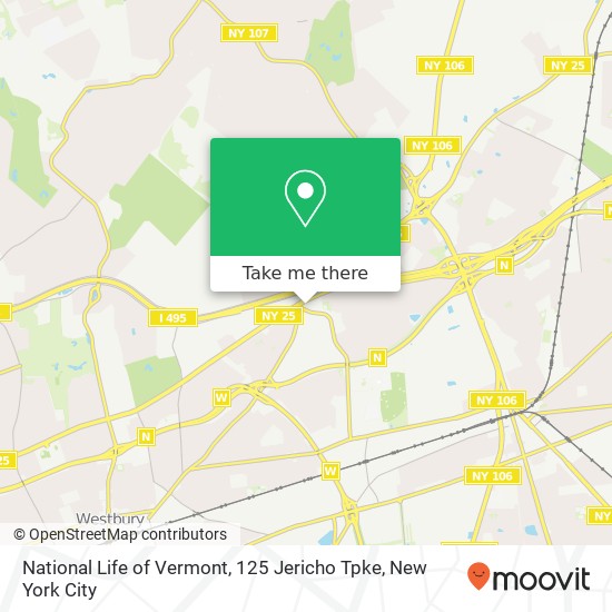 Mapa de National Life of Vermont, 125 Jericho Tpke