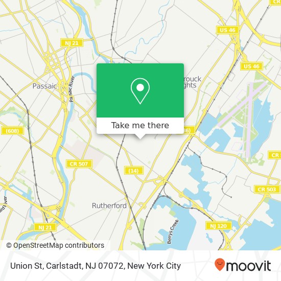 Union St, Carlstadt, NJ 07072 map