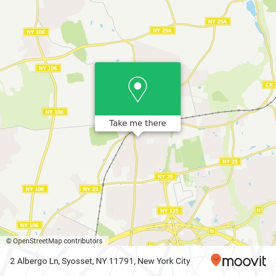 Mapa de 2 Albergo Ln, Syosset, NY 11791