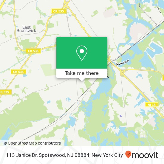 113 Janice Dr, Spotswood, NJ 08884 map