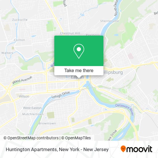 Mapa de Huntington Apartments