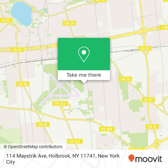 Mapa de 114 Maystrik Ave, Holbrook, NY 11741