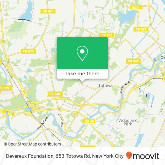 Devereux Foundation, 653 Totowa Rd map