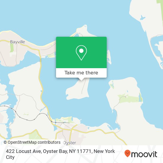 422 Locust Ave, Oyster Bay, NY 11771 map