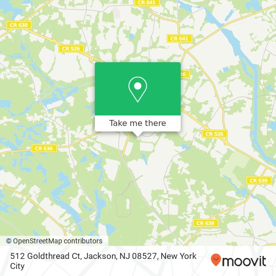 512 Goldthread Ct, Jackson, NJ 08527 map