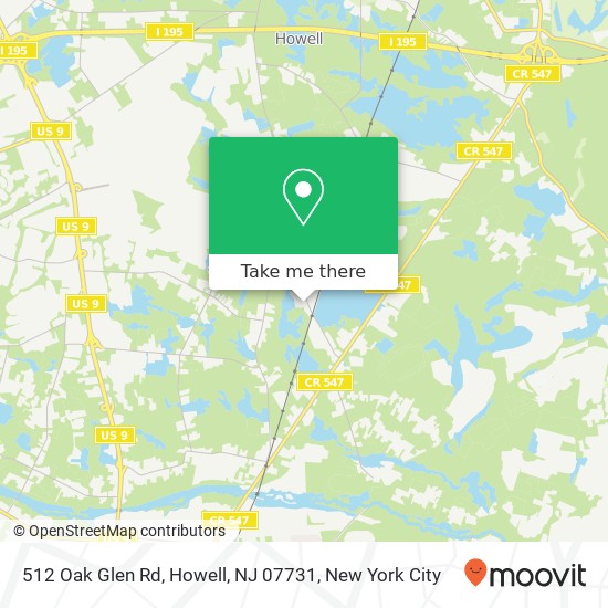 512 Oak Glen Rd, Howell, NJ 07731 map