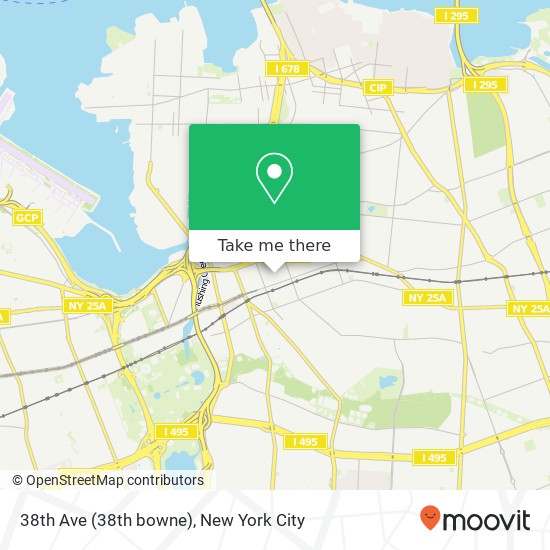 Mapa de 38th Ave (38th bowne), Flushing, NY 11354