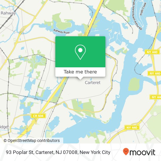 93 Poplar St, Carteret, NJ 07008 map