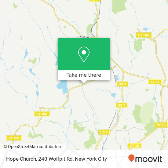 Mapa de Hope Church, 240 Wolfpit Rd