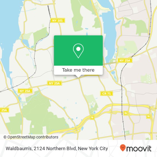 Mapa de Waldbaum's, 2124 Northern Blvd