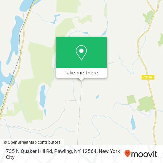 Mapa de 735 N Quaker Hill Rd, Pawling, NY 12564