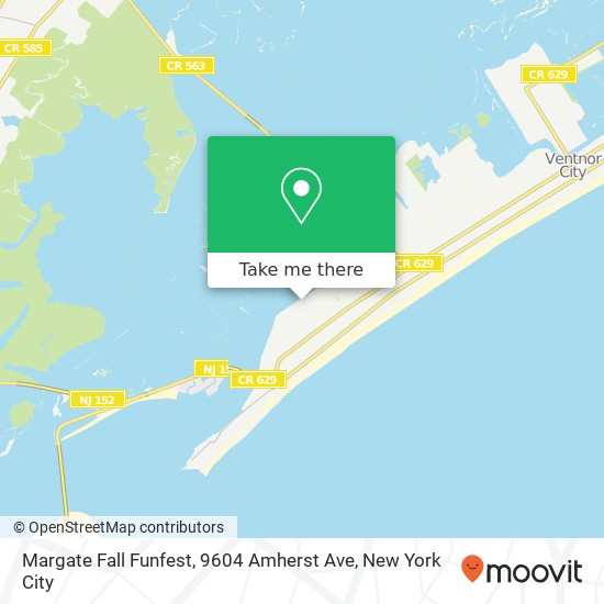 Mapa de Margate Fall Funfest, 9604 Amherst Ave