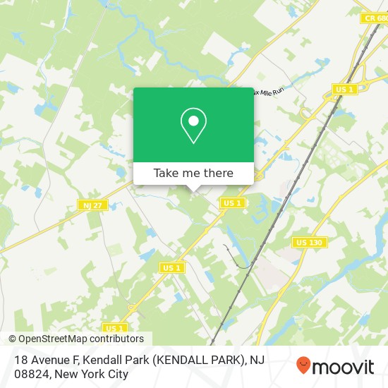 18 Avenue F, Kendall Park (KENDALL PARK), NJ 08824 map
