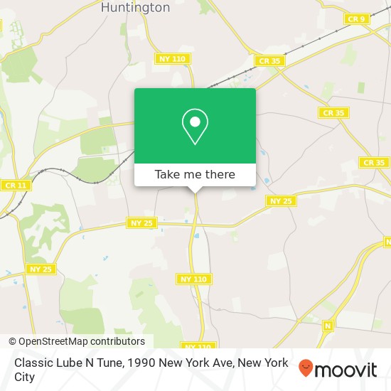 Mapa de Classic Lube N Tune, 1990 New York Ave