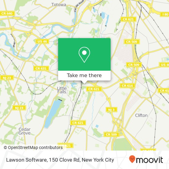Lawson Software, 150 Clove Rd map
