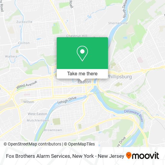 Fox Brothers Alarm Services map