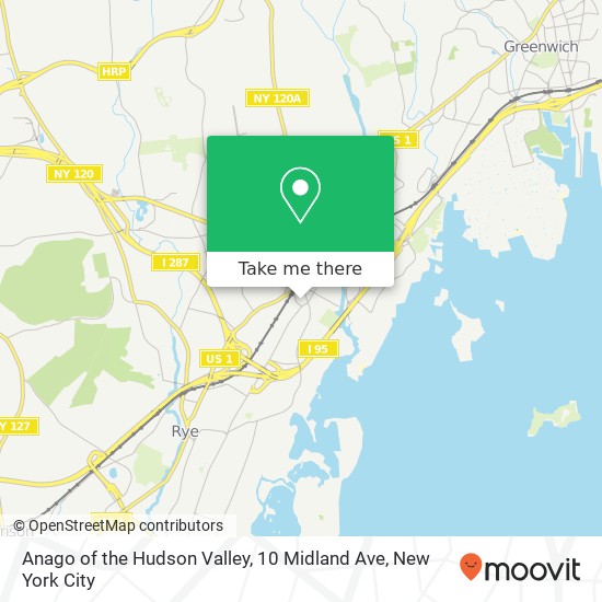 Mapa de Anago of the Hudson Valley, 10 Midland Ave