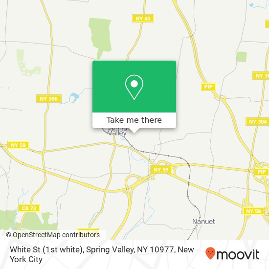 Mapa de White St (1st white), Spring Valley, NY 10977