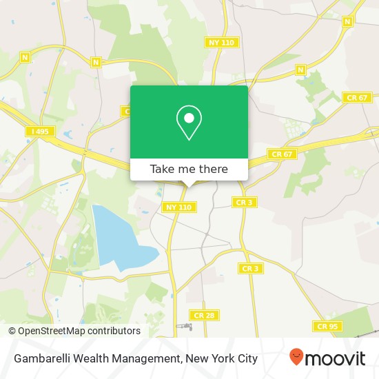 Mapa de Gambarelli Wealth Management, 401 Broad Hollow Rd