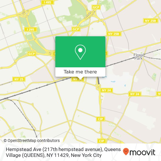 Mapa de Hempstead Ave (217th hempstead avenue), Queens Village (QUEENS), NY 11429