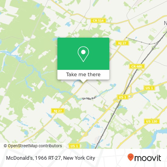 McDonald's, 1966 RT-27 map