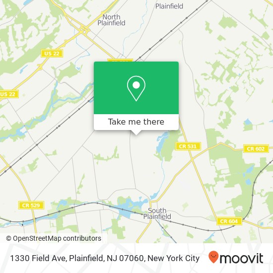 1330 Field Ave, Plainfield, NJ 07060 map