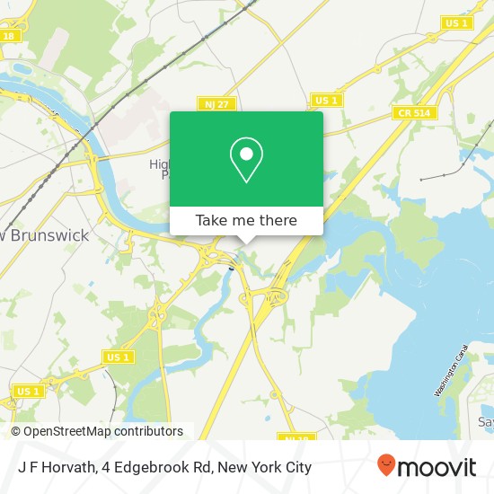 Mapa de J F Horvath, 4 Edgebrook Rd