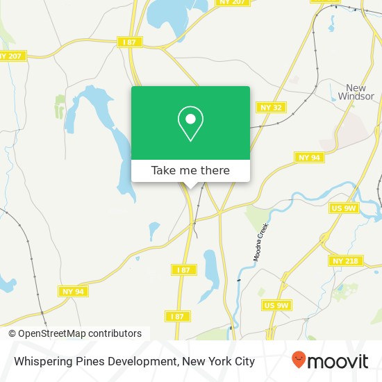 Mapa de Whispering Pines Development