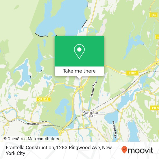 Frantella Construction, 1283 Ringwood Ave map
