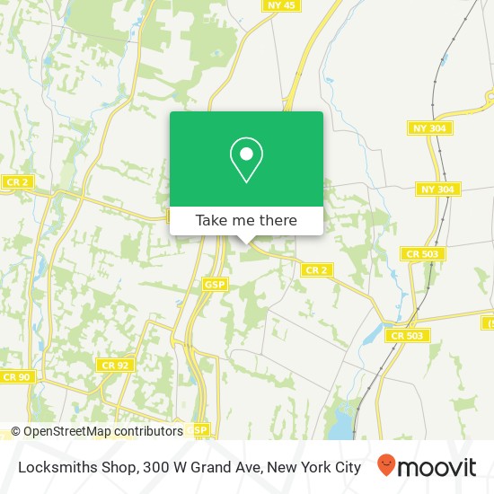 Mapa de Locksmiths Shop, 300 W Grand Ave