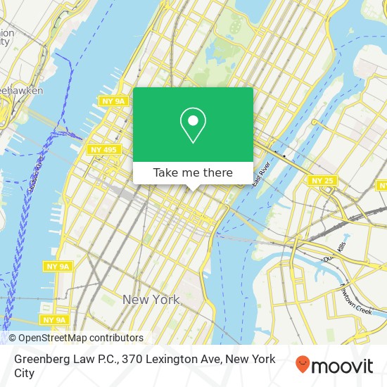 Greenberg Law P.C., 370 Lexington Ave map