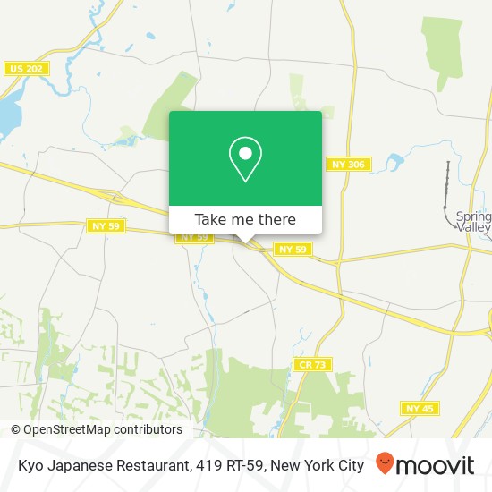 Mapa de Kyo Japanese Restaurant, 419 RT-59