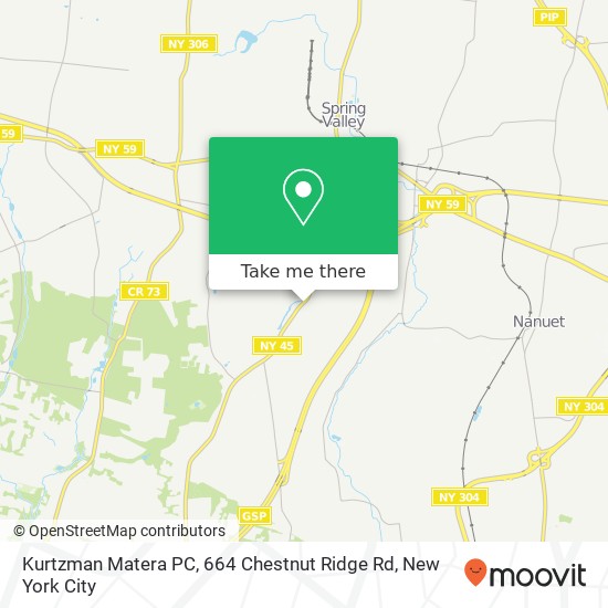 Mapa de Kurtzman Matera PC, 664 Chestnut Ridge Rd