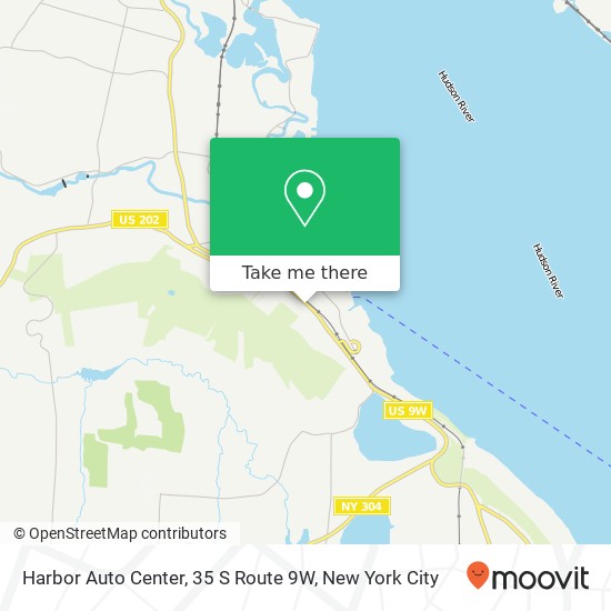 Harbor Auto Center, 35 S Route 9W map