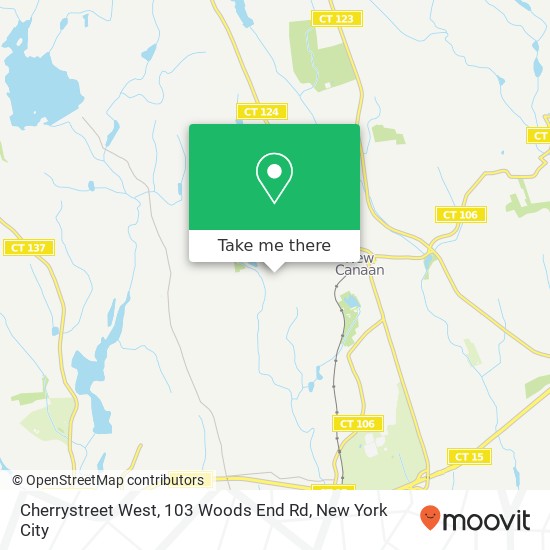 Mapa de Cherrystreet West, 103 Woods End Rd