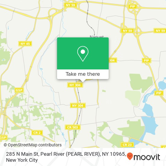 285 N Main St, Pearl River (PEARL RIVER), NY 10965 map