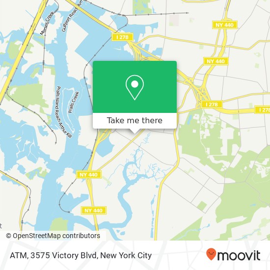 Mapa de ATM, 3575 Victory Blvd